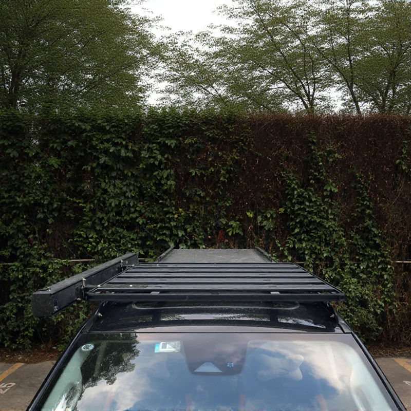 

Aluminum Platform Roof Rack With Heavy Duty Loading Design 4X4 Roof Top Rack Universal Design