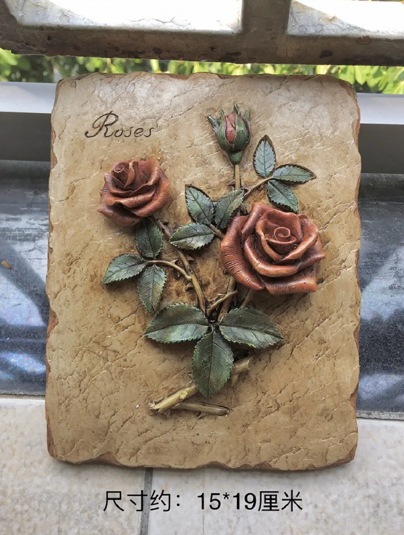 European Vintage Pastoral Style Resin Crafts, Relief Wall Decoration, Hanging, Home, Office, Creative Gift