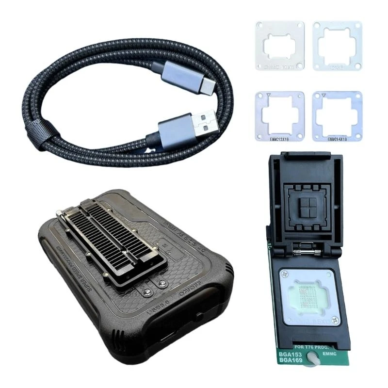 T76 programmatore chip USB3.0 per dispositivi EEPROM Include adattatore BGA153 BGA169