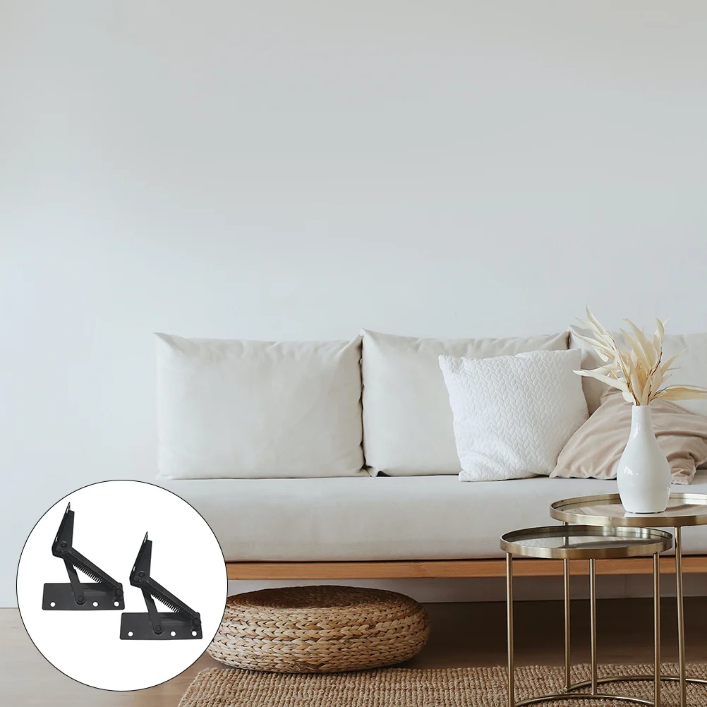 2 قطعة أريكة الربيع المفصلي دائم الصلب الثلاثي ملحق سهلة التركيب إزالة طويلة الأمد استخدام صندوق تخزين منزلي #1