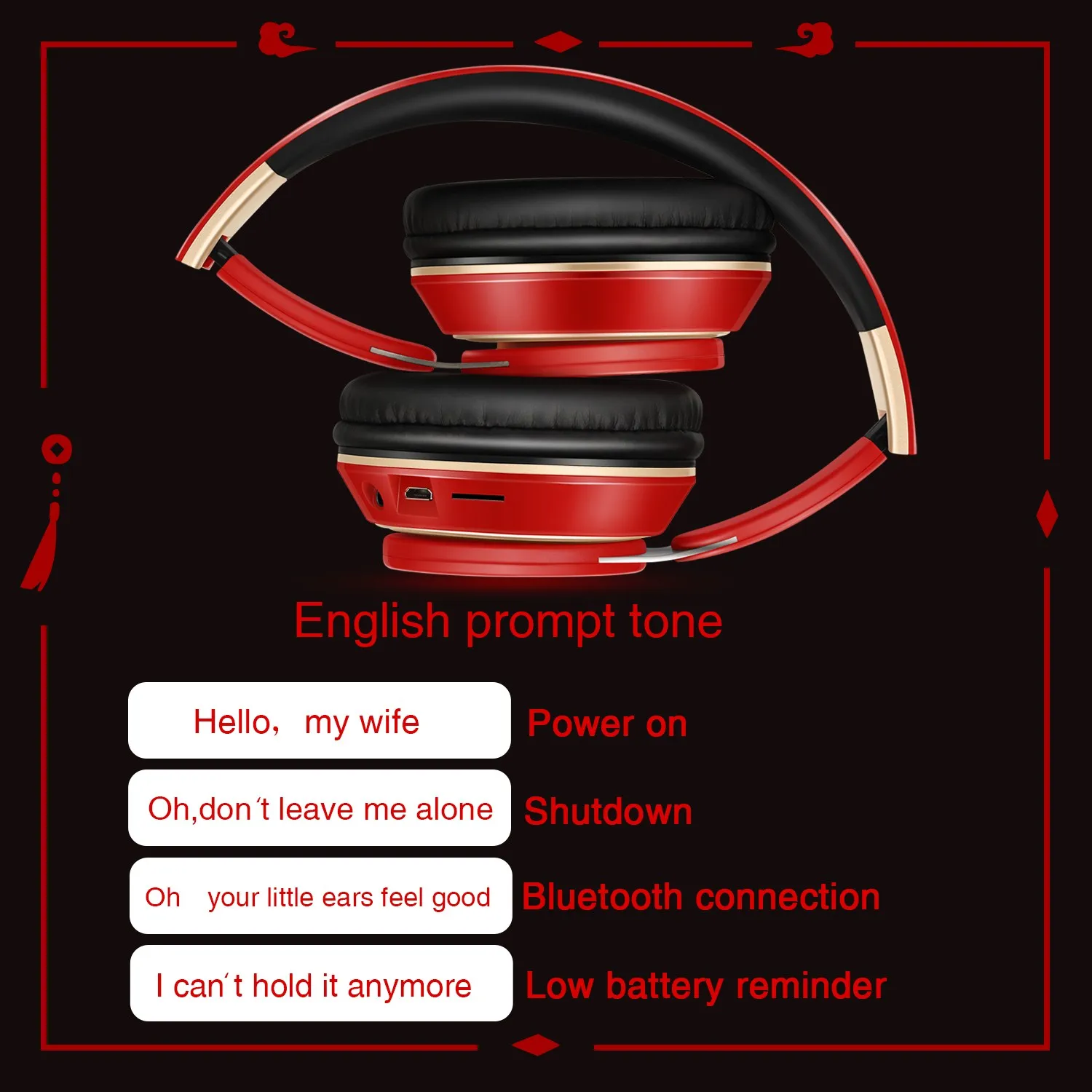 سماعات بلوتوث شعبية جديدة سماعة رأس ستيريو سماعات أذن أصلية لاسلكية لعبة تنكرية مع MP3 FM وميكروفون هدية للطلاب