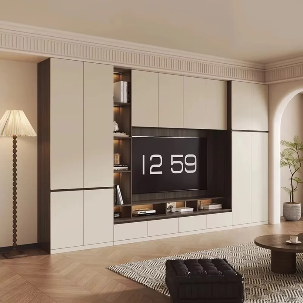 Custom-made TV Cabinet and Storage Unit for the Entire House, Wall-mounted, Suitable for the Living Room, for Household Use.