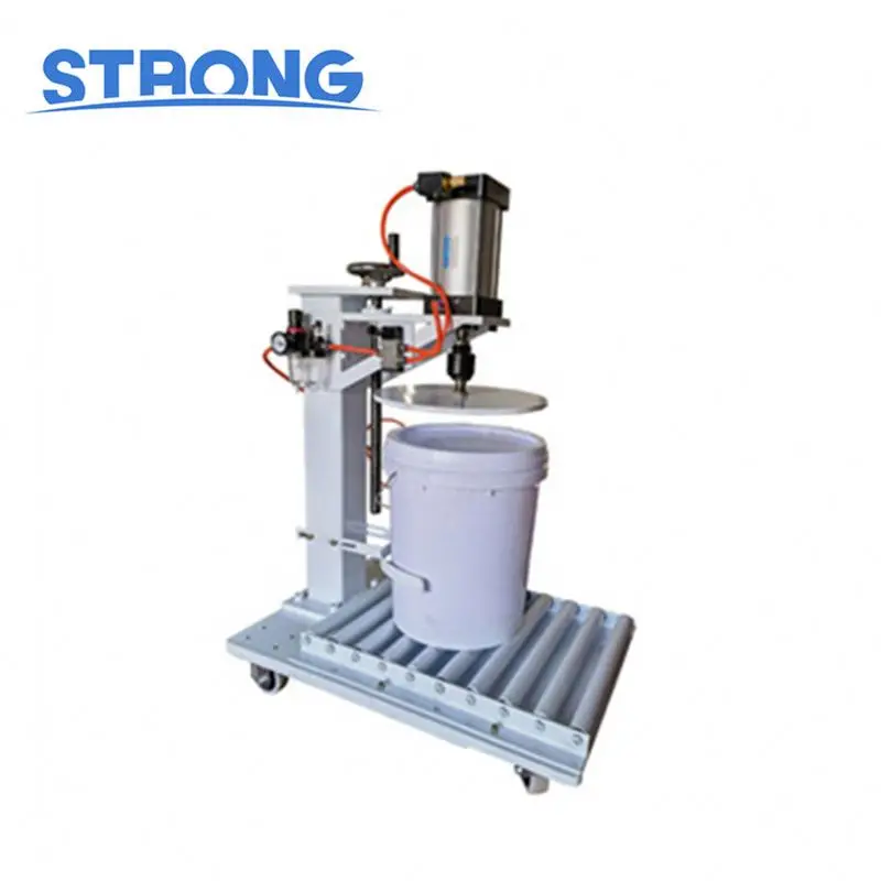 Manual Pneumatic Lubricating Oil Drum Chemical Drum Paint Bucket Antifreeze Barrel Plastic Bucket Capping Machine