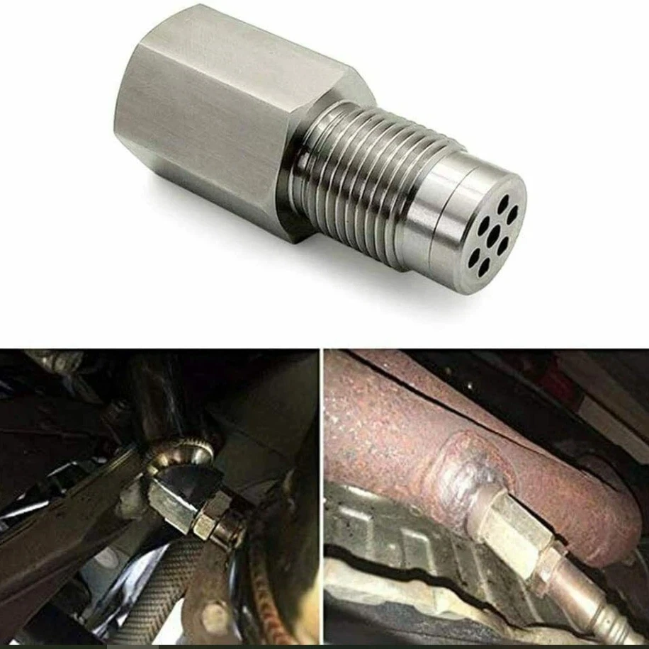 

1pcs Oxygen Sensor Adapter Car Check Engine Light Fix Catalytic Mesh Oxygen O2 Sensor Spacer Adapter Mini Catalytic Converter