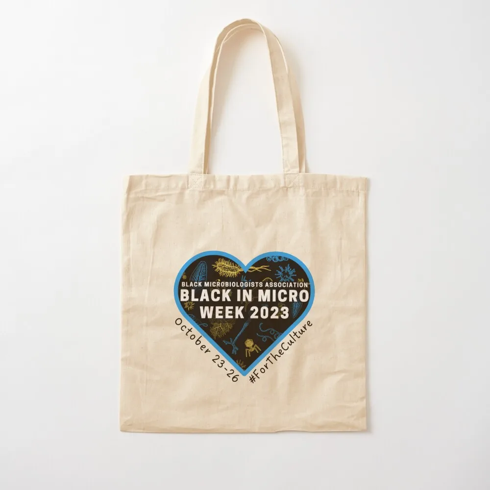 Black in Micro Week 2023 Cotton Tote Bag supermarket folding bag woman shopping bag personalized tote 2