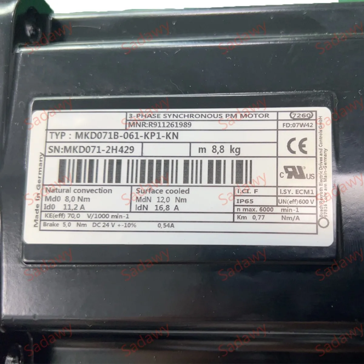 Rex-roth MKD071B-061-KP1-KN AC Synchronous Servo Motor  with warranty
