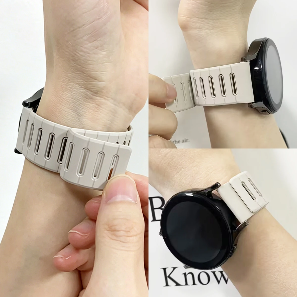 20mm 22mm Magnetic Band For HUAWEI WATCH GT 6pro/GT Runner 2 Silicone Loop Strap GT 6 5 4 3 2/HONOR Magic Watch Sports Watchband