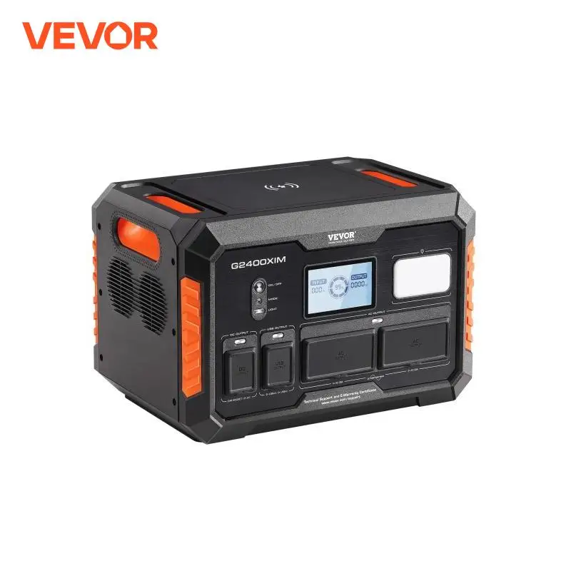 VEVOR Portable Power Station High Capacity Battery Backup Lithiumion Solar Generator for Outdoors Camping Travel Home Emergency