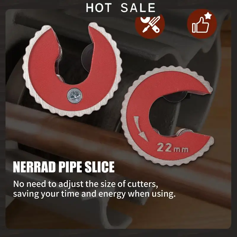 24-Hour Delivery 2PCS 15Mm & 22Mm Copper Pipe Cutter Mini Auto Pipe Slice Tool Zinc Alloy Tube Cutter For Cutting Copper Aluminu