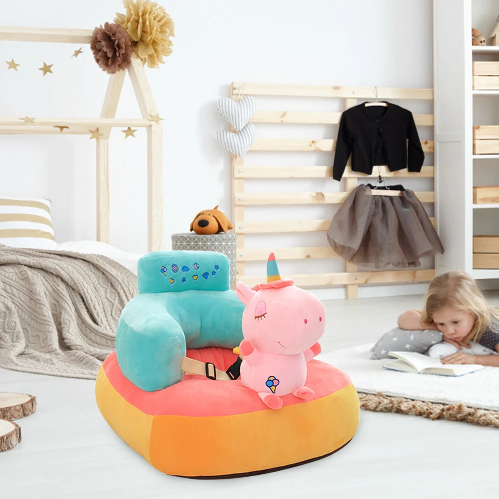 Baby Sofa Abdeckungen Niedlichen Cartoon Baby Sofa Unterstützung Sitz Abdeckung Lernen, Sitzen Fütterung Stuhl Weichen Sitz Plüsch Spielzeug Kleinkind Nest Puff