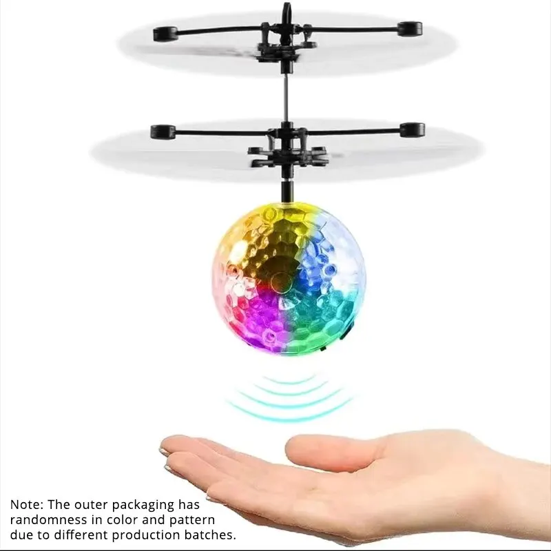 Led Light Suspension Crystal Ball induzione a infrarossi RC Gesture Control giocattoli luminosi colorati regalo unico per i bambini