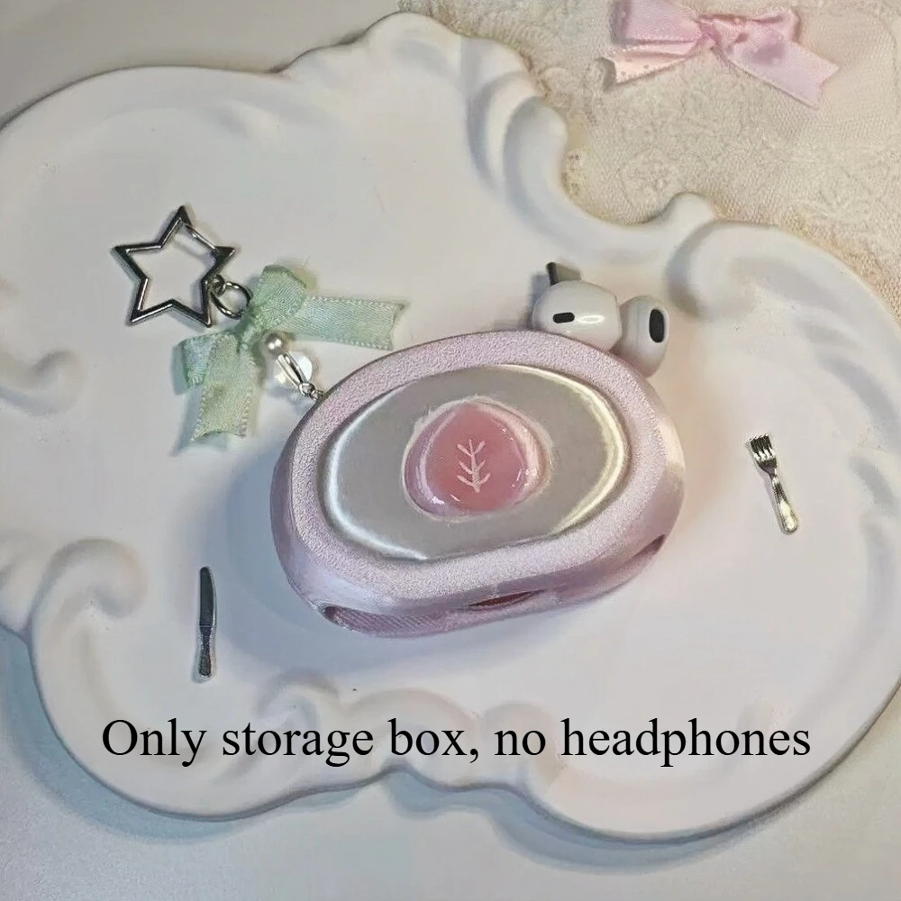 Strawberry Swiss roll wired headphone storage 3D Printed Customized Beautiful Portable Data Cable Storage Box Desktop Decoration