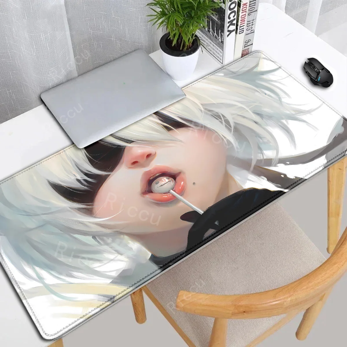 女の子のためのセクシーなキーボードゲーム,カーペット,デスクマット,アニメアクセサリー,Nier automata yorha no.2,タイプb,2b,xxl