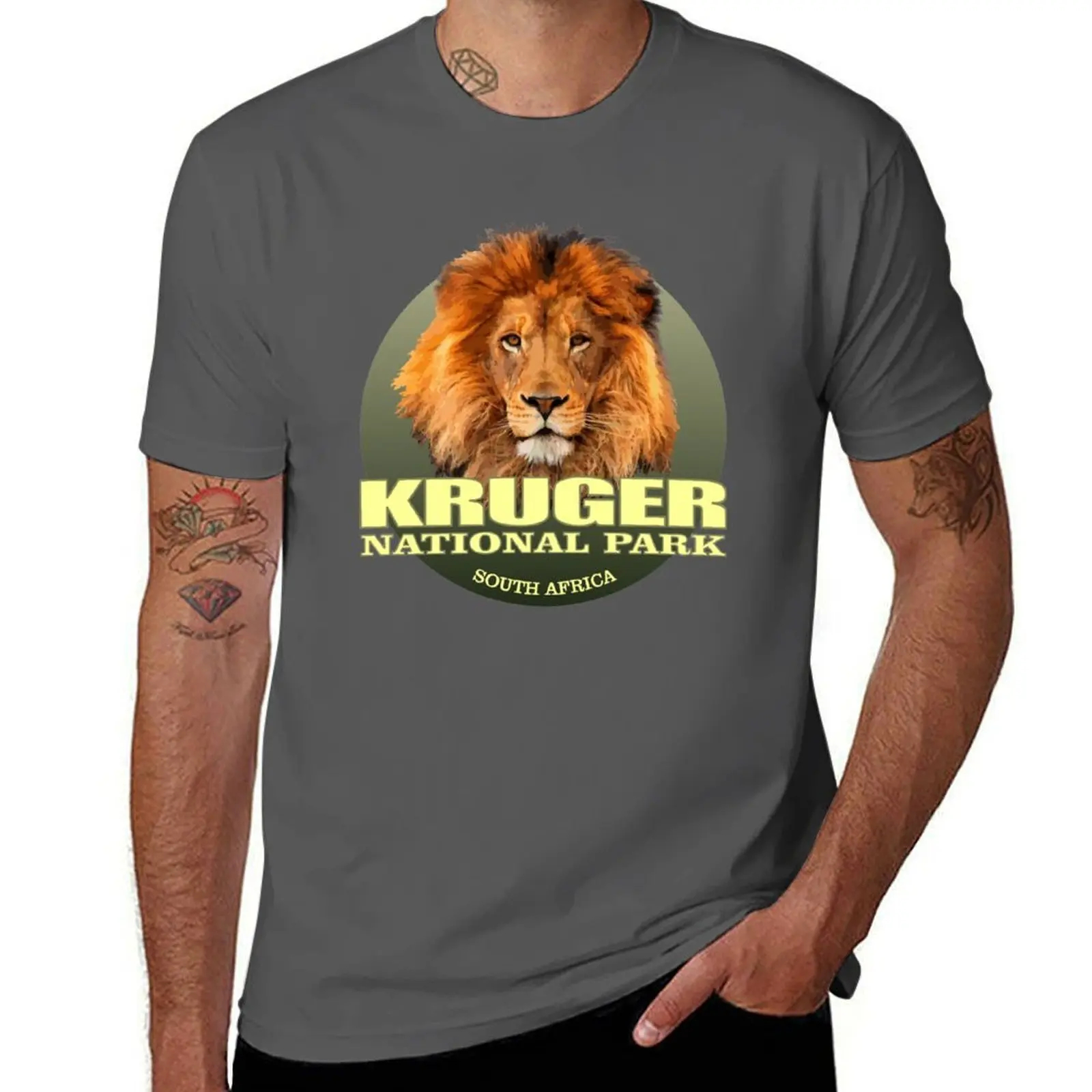 

Park Kruger (Lion)(WT) National T-Shirt Essential Solid Color T-Shirt