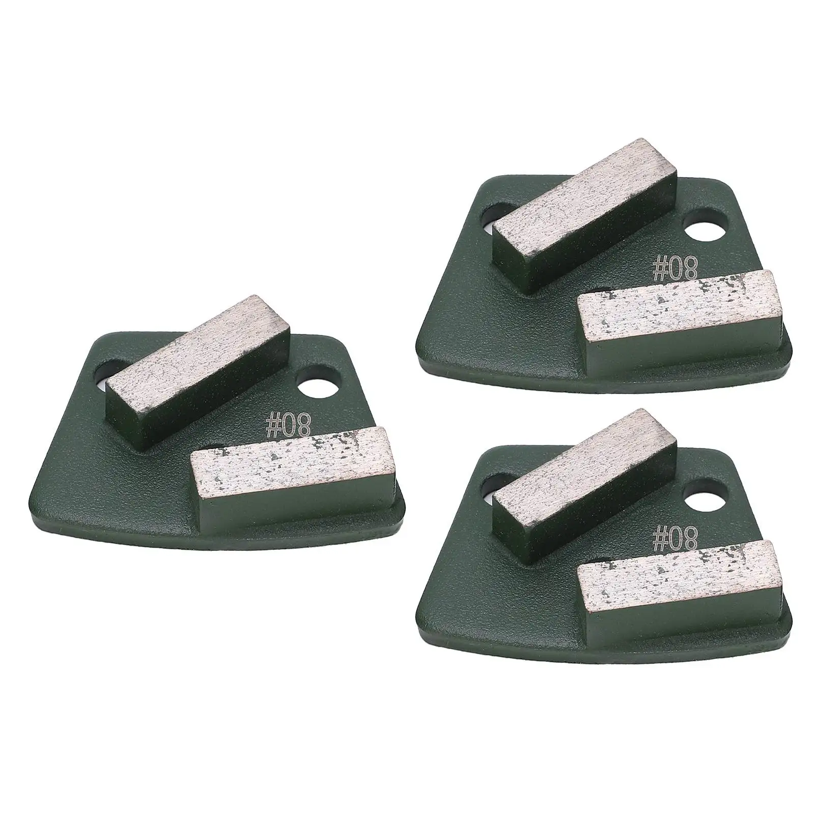 

3 шт., шлифовальный аппарат, шлифовальная обувь, трапеция, бетонный пол, агрессивная резка, 2 длинных зубца, зеленый, 80 # Абразивные инструменты