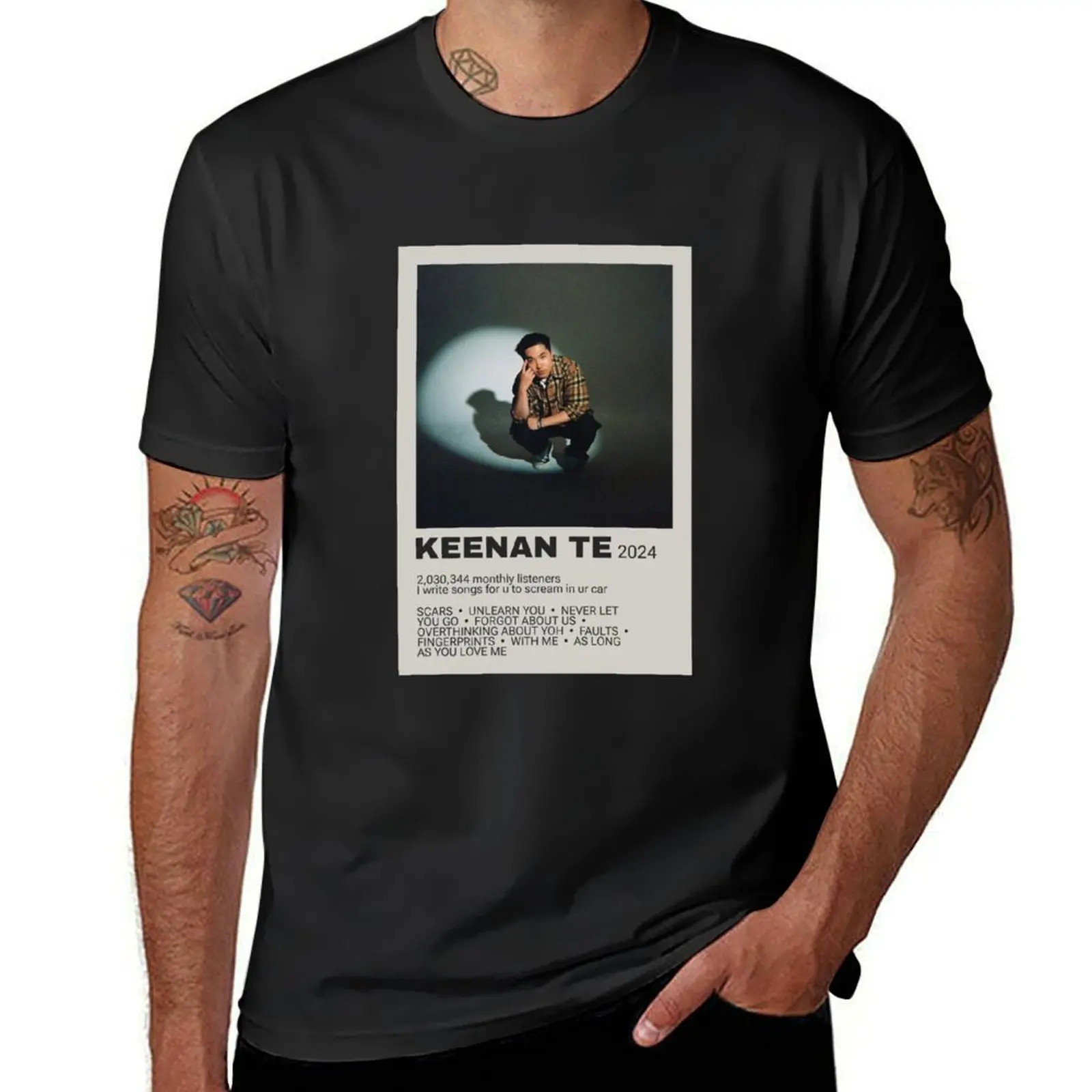 Keenan Te Australian Singer Artist T-Shirt anime cute clothes oversized men workout shirt