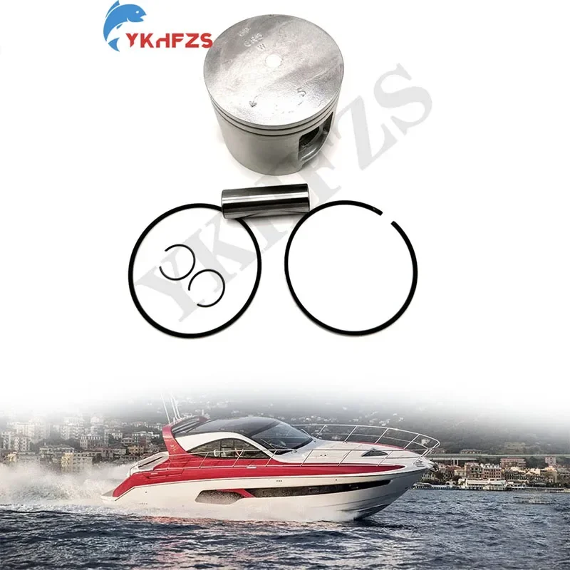 6R5-11631-01 6R5-11642-01Crankshaft Piston Kit STD  For Yamaha 115HP -225HP Outboard Engine 90mm fit 6E5 Connecting Rod