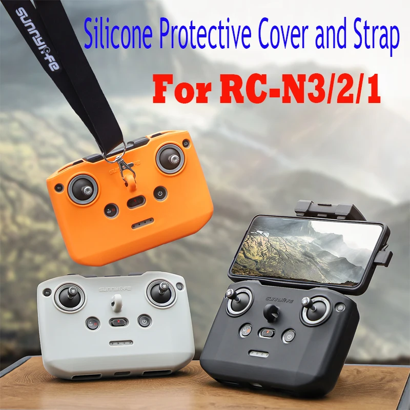 Silicone Remote Control Case Protector with Lanyard Strap Protective Sleeve for DJI RC-N3/2/1 for DJI Neo/Mini 4 3 Pro