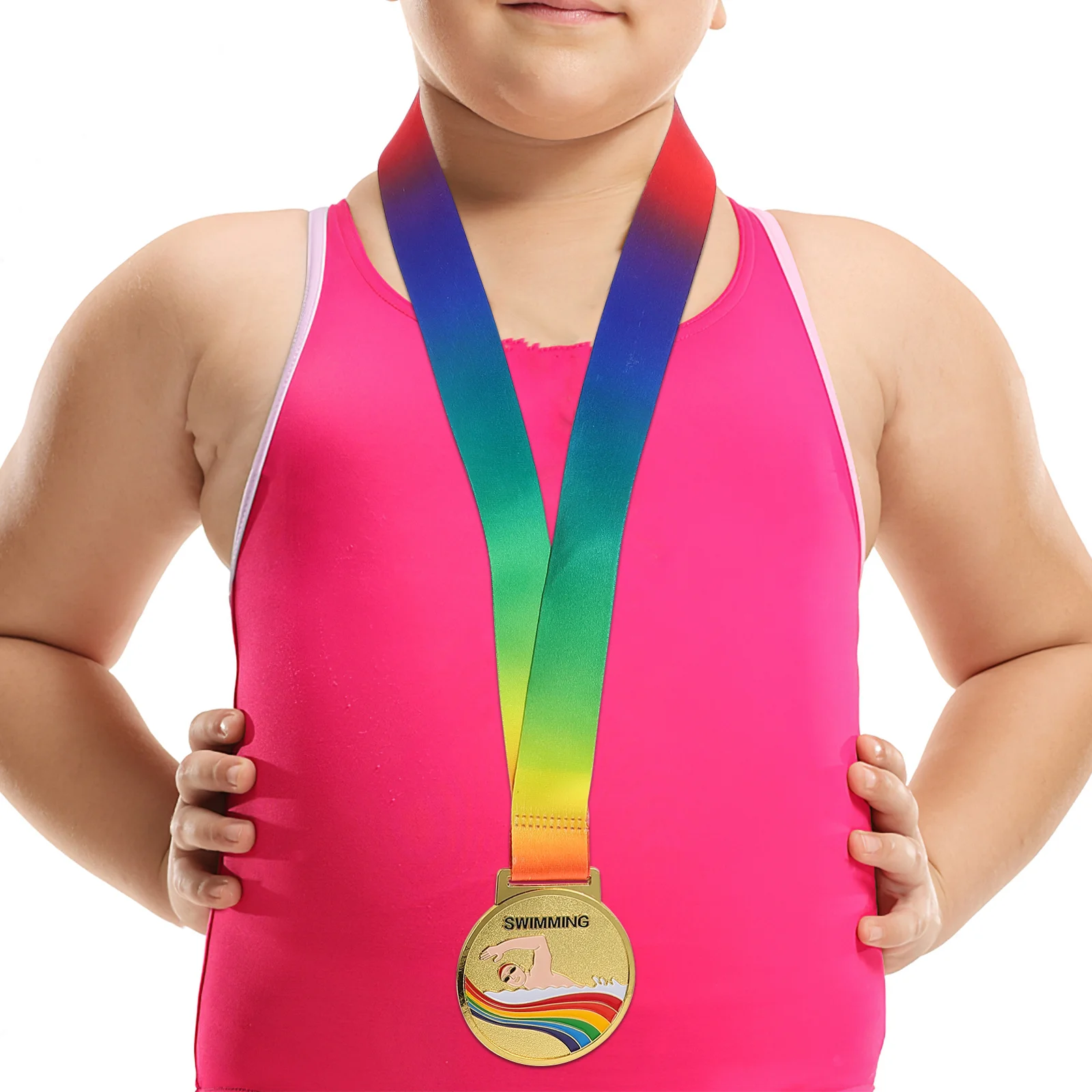 

Durable Metal Swimming Medal for Award Trophy Sports Honors Motivation Lasting Reminder Participation Medals