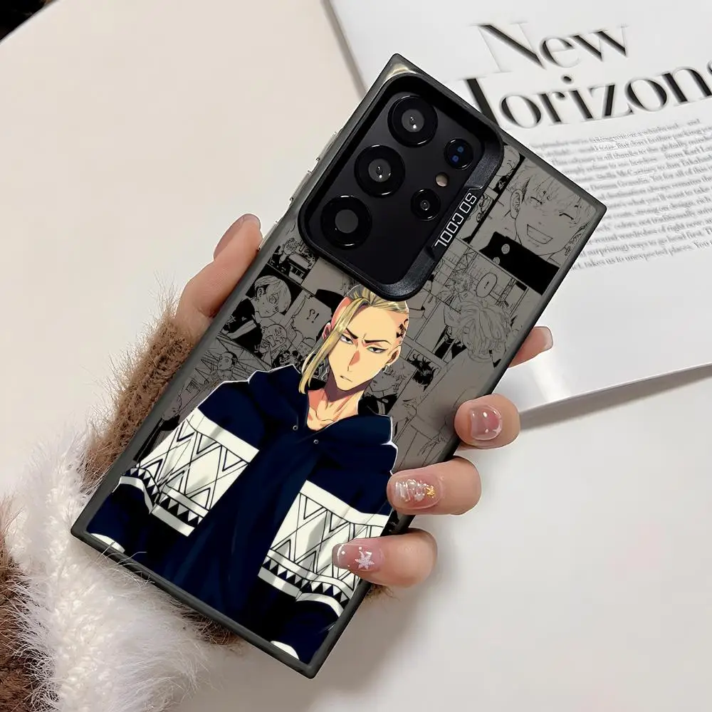 애니메이션 D-드라켄 폰 케이스 삼성 갤럭시 S25 엣지 S24 S23 S22 S21 S20 울트라 실리콘 컬러풀 실버 폰 케이스