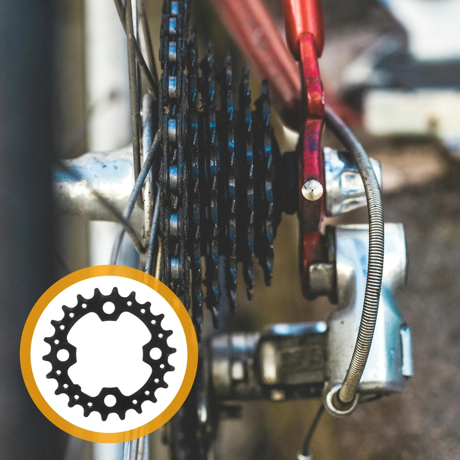 

Bicycle Gear Plate Portable Bike Chainring Replacement for Road Chainrings Mountain Disc