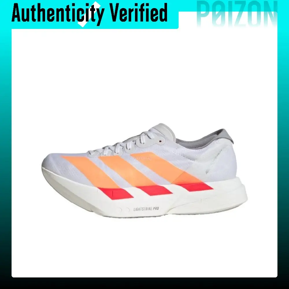 Adidas Adizero Adios Pro 4 Low-top Racing Running Shoes Women's White Orange JR7087
