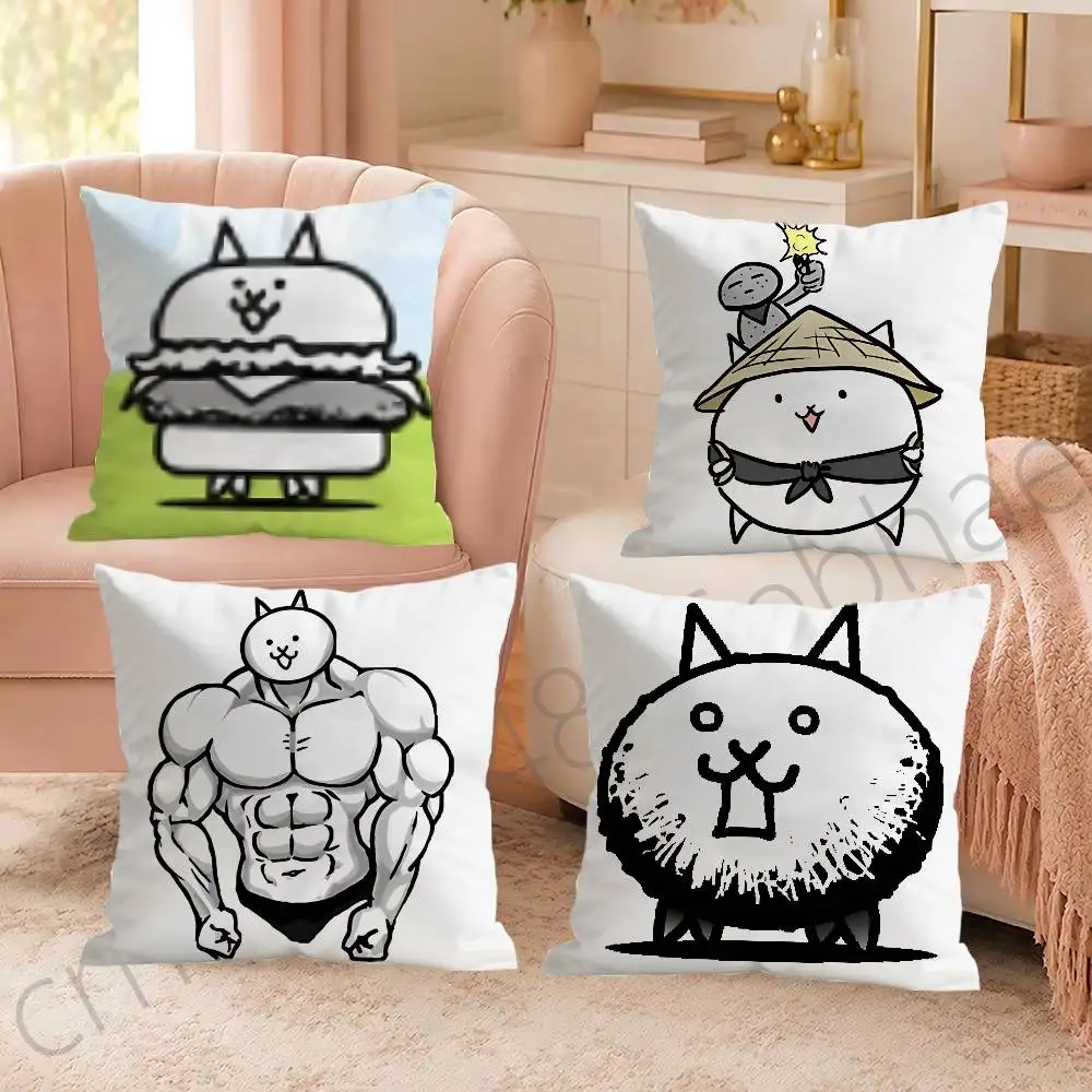 FOR The Battle Cats Pillow Cover Sofa cushion cover room Home dormitory decoration Warm Winter Cushion Cover