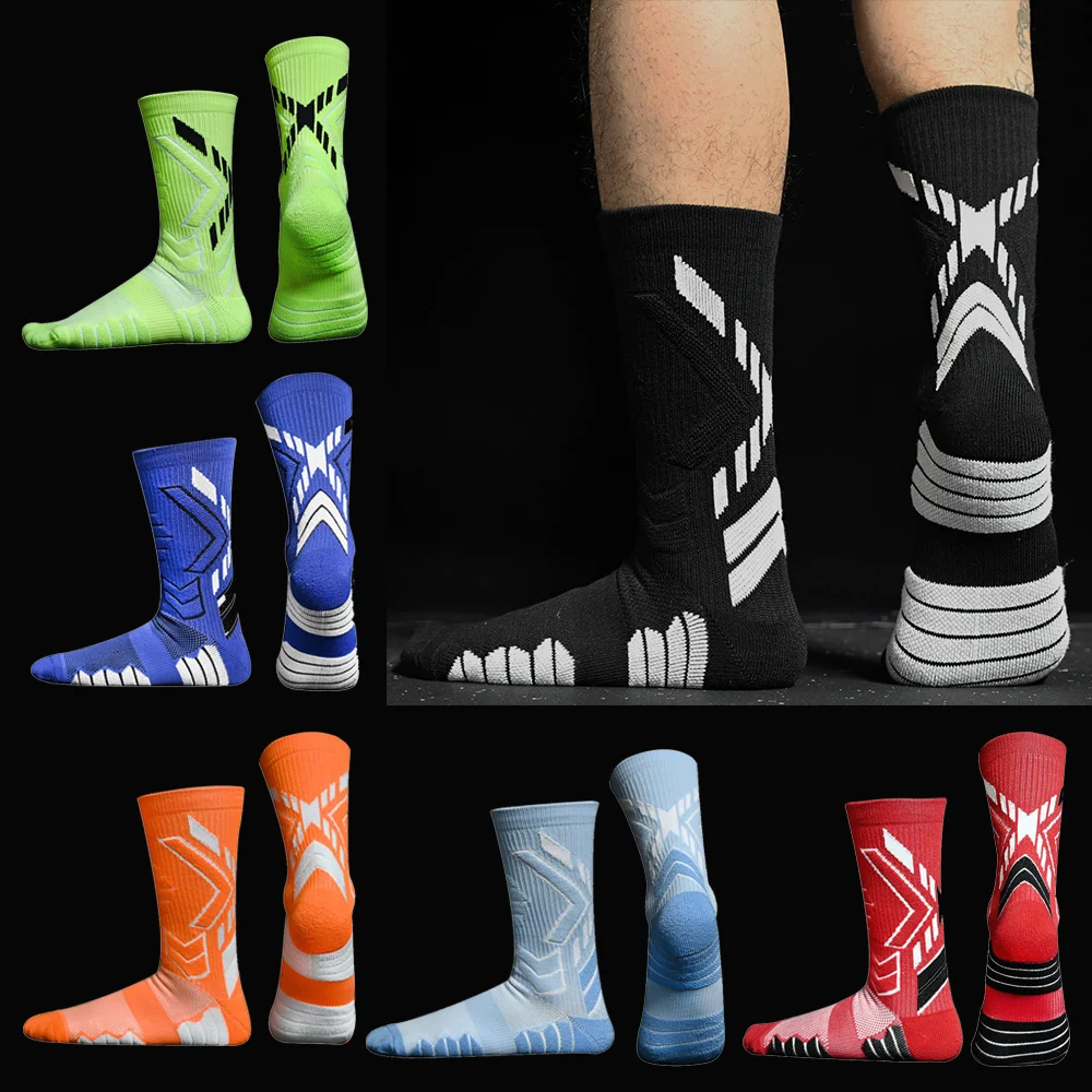 

Thickened Towel Bottom Socks Socks Men's Cycling Outdoor Sports Basketball Running Basket Adult calcetines Socks