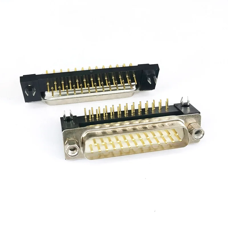 

DR25 male head elbow plug board 25-pin welding board plug solid needle 25-core connector DB25 parallel port connector spot