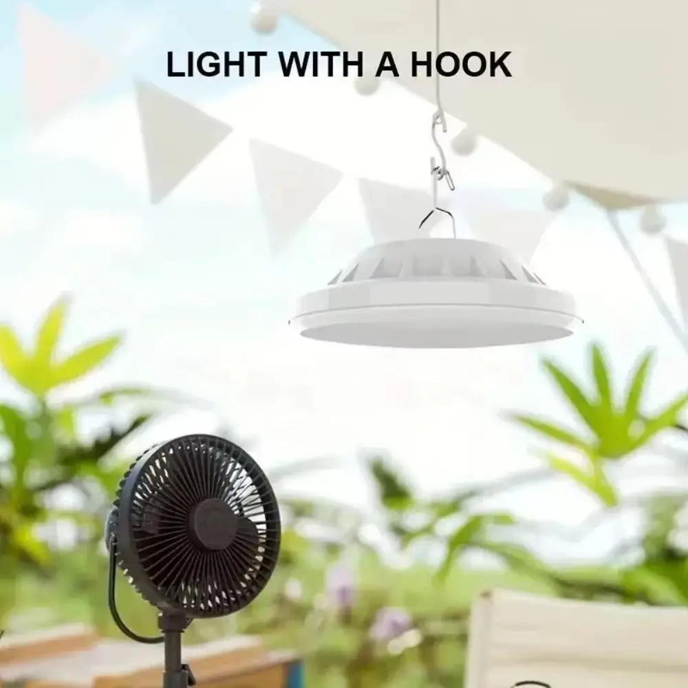 

ABS LED Camping Lights Rechargeable 3 Lighting Modes Waterproofs Tent Lamp Portable with Hook Camping Charge Lantern