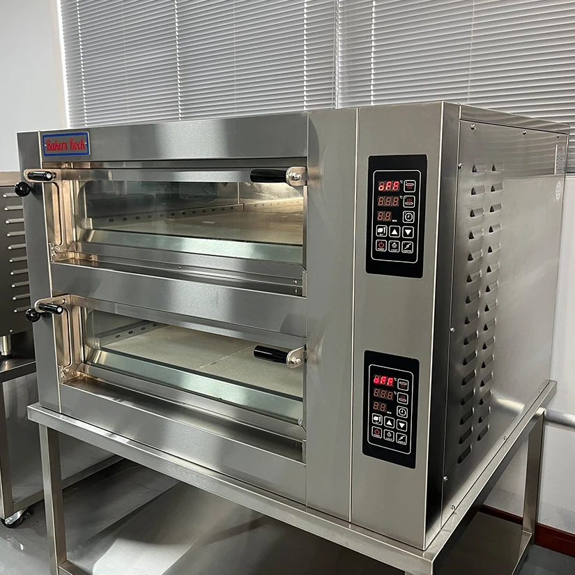 Commercial Electric Pizza Bakery Deck Oven Brick Cookie Baking Oven Horno Pizzero Transportadora