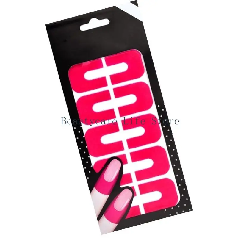 652C 20 Sheets/Pack Nails Art Protector Cover Nails Polish Protector Nails Polish Peels offs Sticker for Salon and Household
