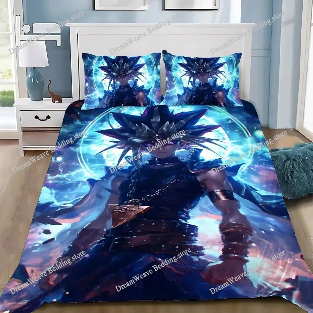 

Home Textile Cartoons Yu-Gi-Oh Pharaoh Atem Cover Duvet Cover Pillow Case Boy Girl Polyester Bedding Set King Queen Twin Size96