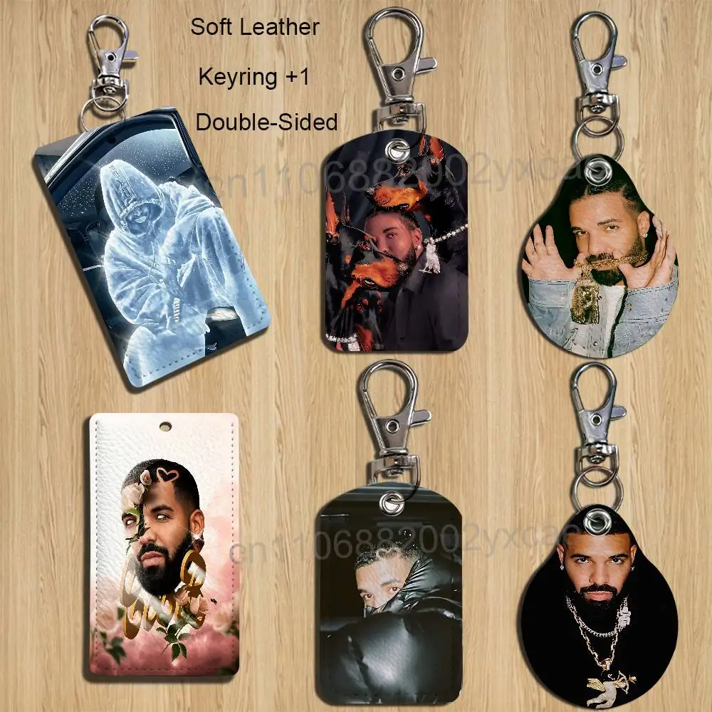 

For All The Dogs ICEMAN Drake Cartoon Singer Anime Card Keychain Fashion Pendant Bag ID Door Card Case Bus Card Cute Adult