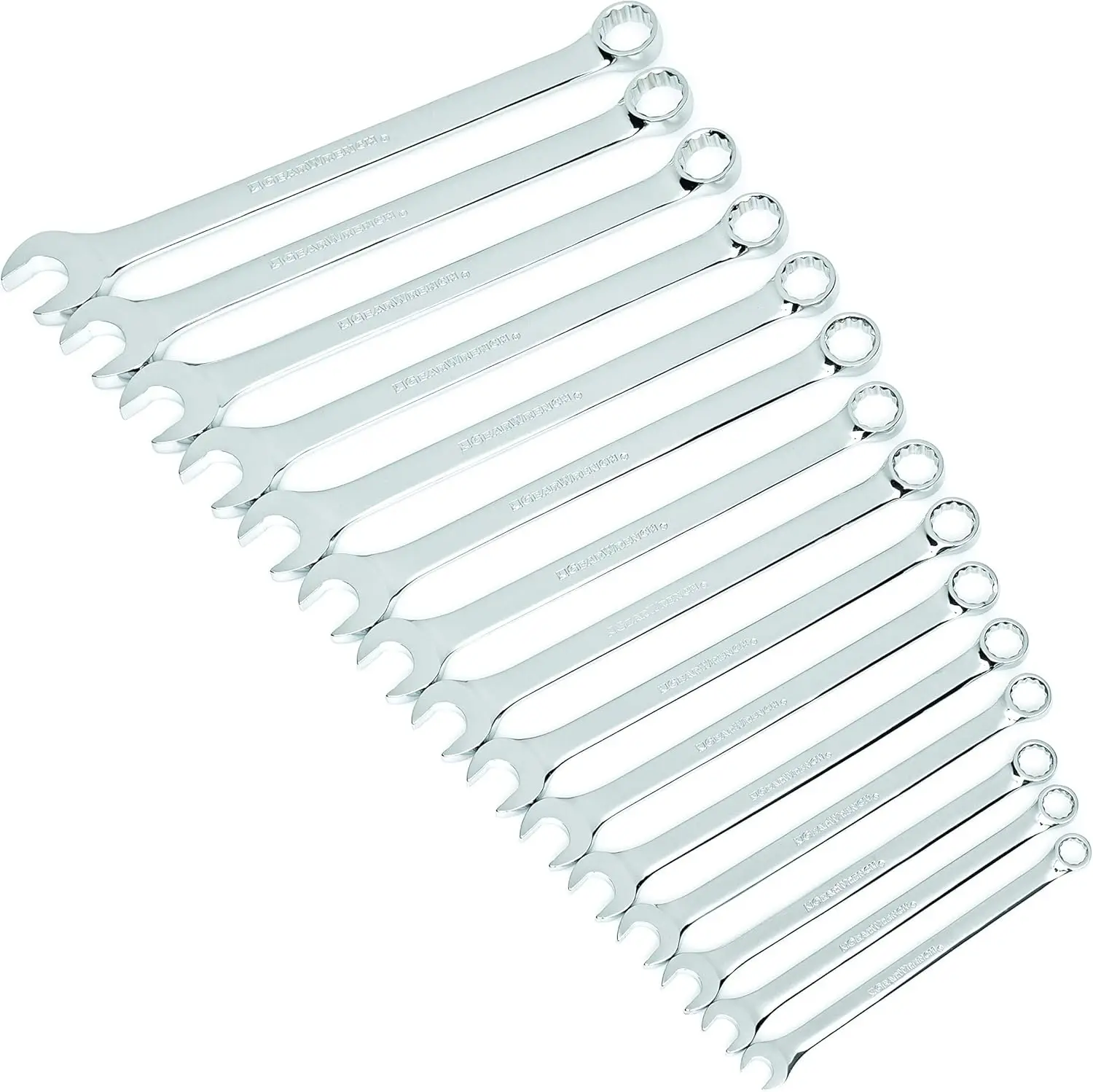

15 Pc. 12 Pt. Combination Wrench Set, Long Pattern, Metric - 81902