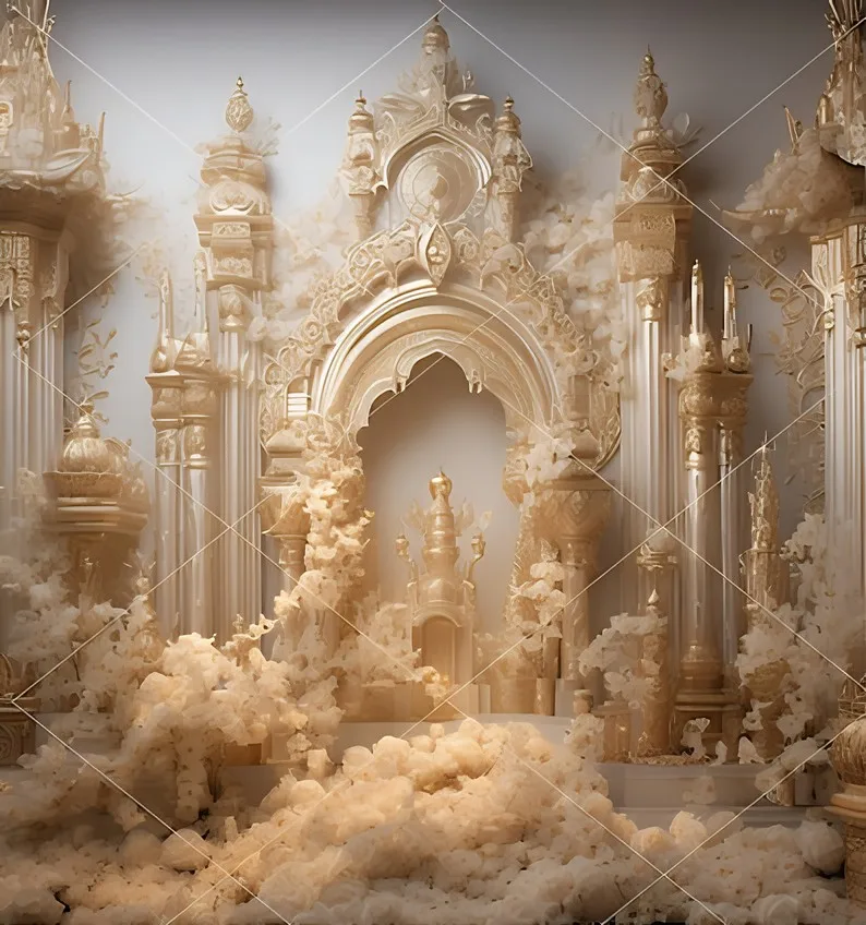 인도 디왈리 돌키 출산 예식 아라비아 아치 배경 컴퓨터 프린트 웨딩 사진 스튜디오 배경