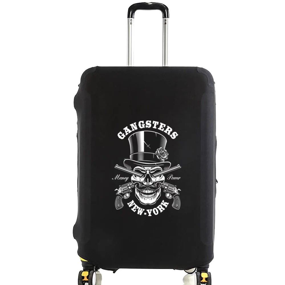 Elasticity Travel Luggage Cover for 18-32 Inch Skull Print Traveling Essentials Accessories Trolley Protective Suitcase Case