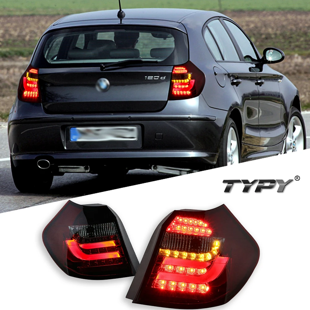 

TYPY автомобиль для BMW 1 серии E87 задний фонарь 2007-2011, обновление, модифицированный для нового DRL, динамический указатель поворота, светодиодный задний фонарь, автоаксессуары