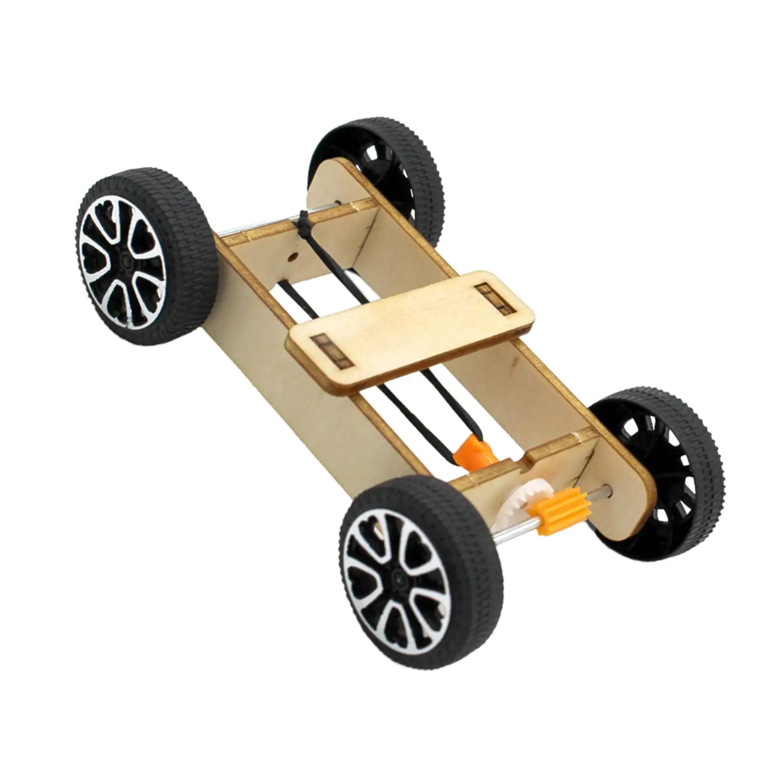 Analyste de modèle de voiture en bois bricolage, science physique, jouets nitifs, 10.5cm x 6.5cm x 3cm, 2-4 paquets