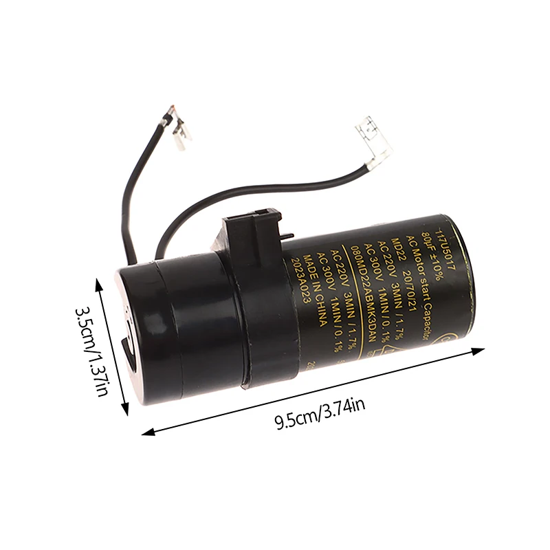 117U5017 ตู้เย็นจอแสดงผลสดตู้แช่แข็งคอมเพรสเซอร์ 80uF Heavy Hammer Starter Capacitor ตู้เย็นราคาเริ่มต้นที่ Capacitor