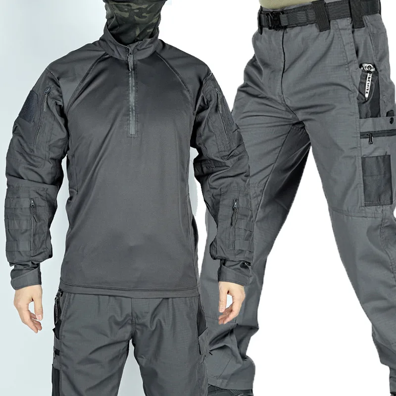 

New Frog Suit Pioneer Tactical Set for Men's Special Forces Fans Outdoor Training Camo Suit Instructor Tactical Combat Suit