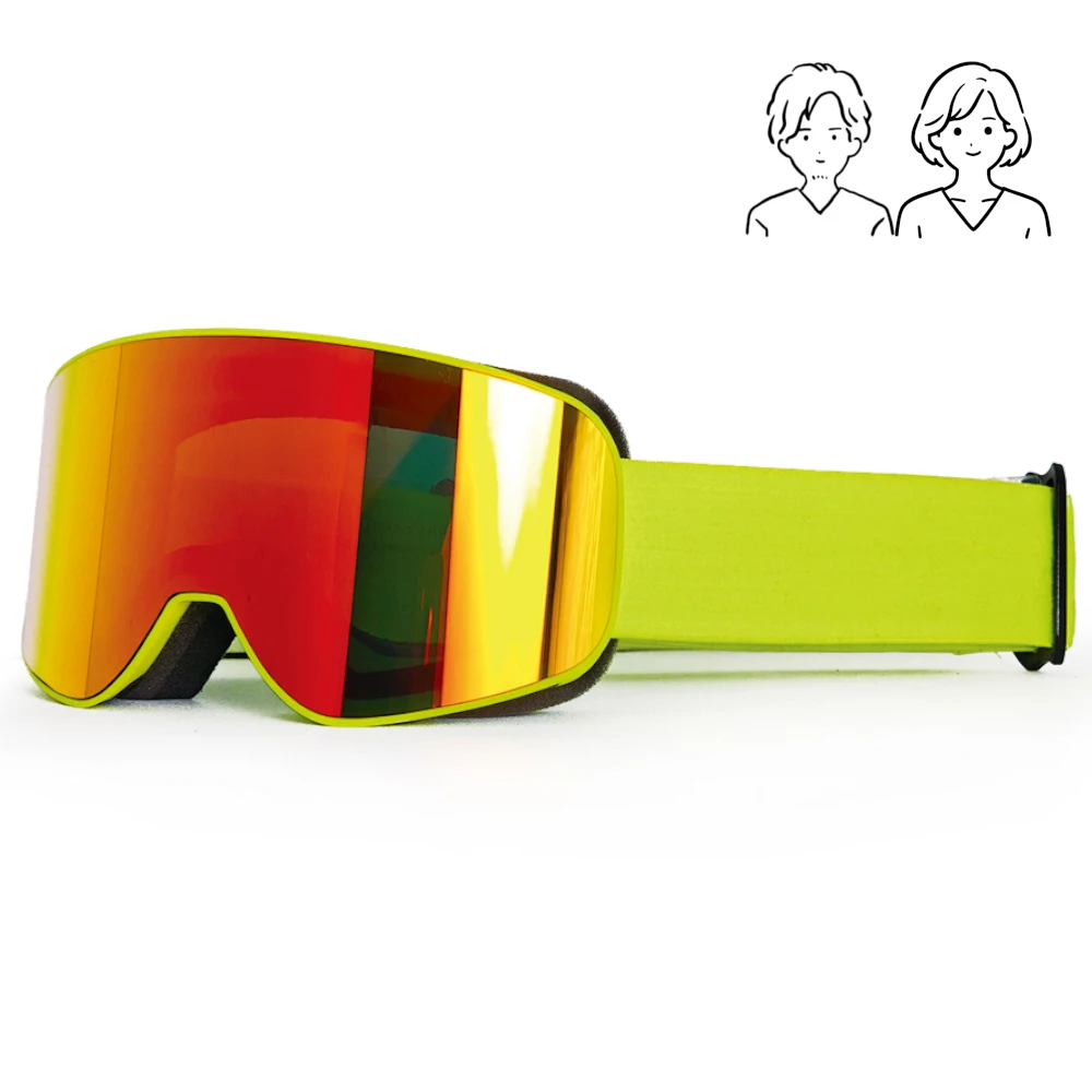 

Unisex HD Snow Goggles Windproof Breathable Dustproof, Protective Lenses for Snow Mountain Sports Winter Skiing Glasses