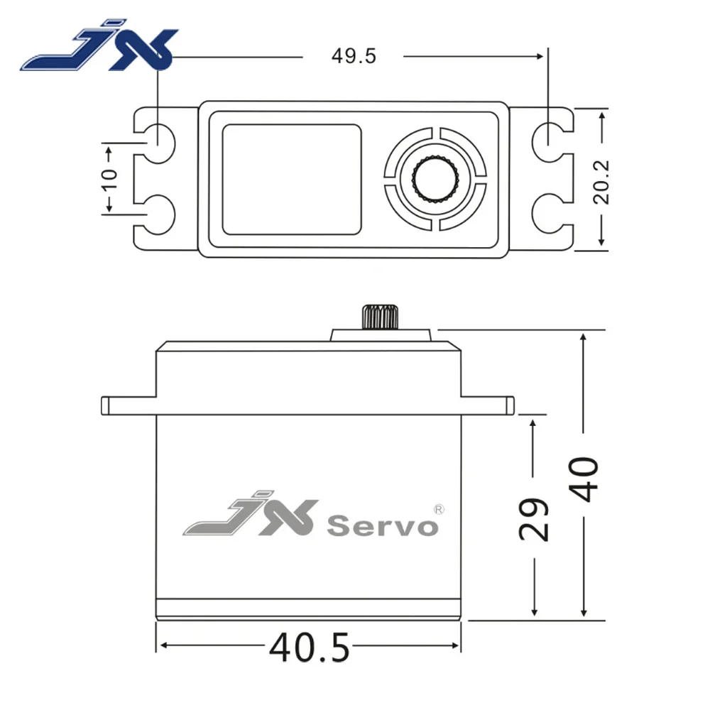 JX BLS6534HV 33KG Aluminium Shell Metal gear High Voltage Brushless Digital Servo