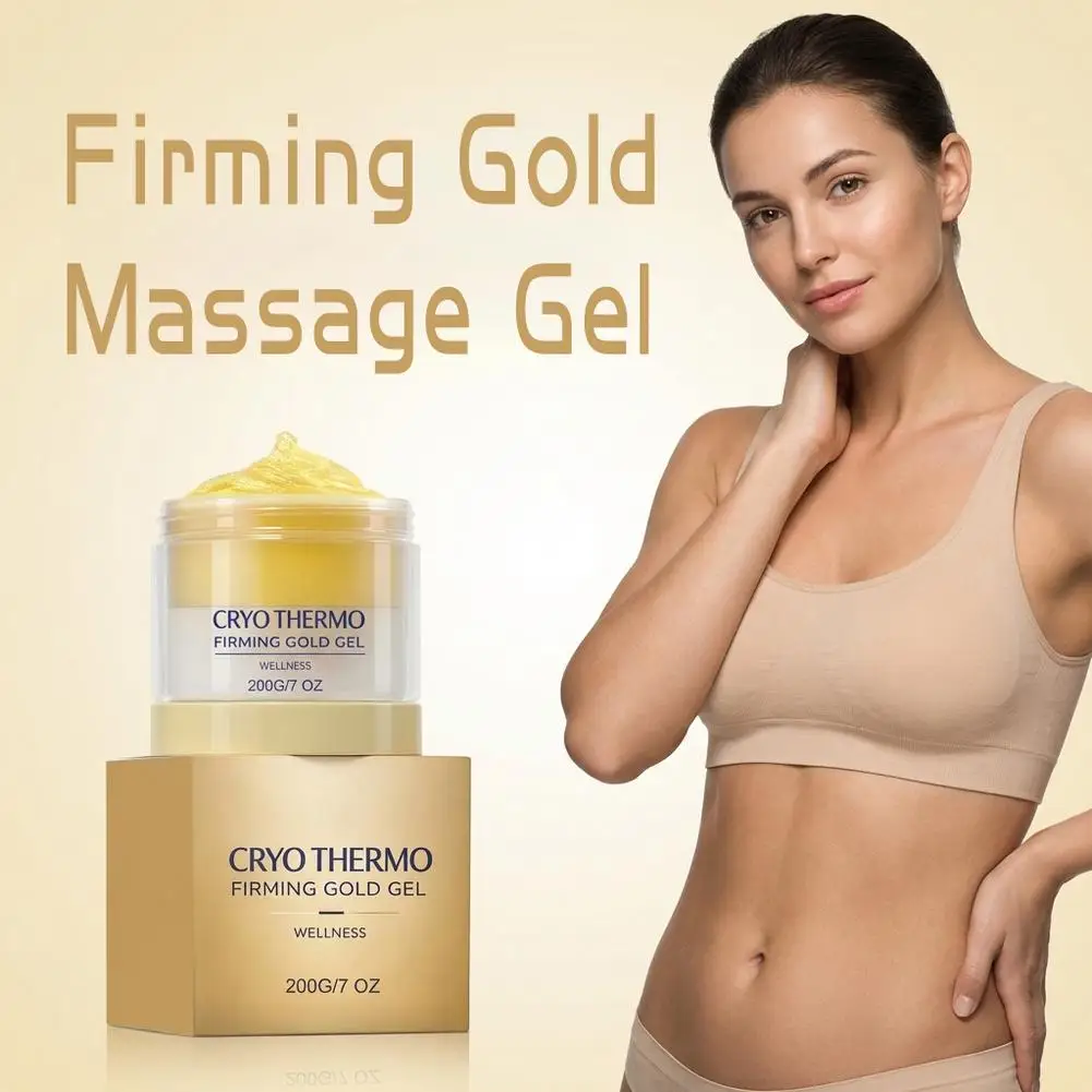 CRYO THERMO Firming Body Gel Moisturizing Nourishing Smoothing Skin‑Care Gold‑Tone Gel Gentle Hydrating Body‑Treatment Cream‑Gel