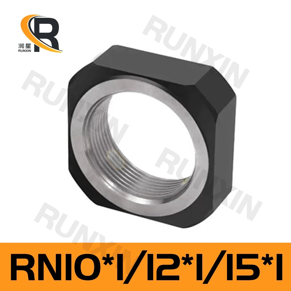 RXTNC 1pcs Ball Screw locking nut RN10 RN12 RN15 metal lock nuts No copper for SFU1204 SFU1605 SFU1610 SFU2005 SFU2010 CNC Part