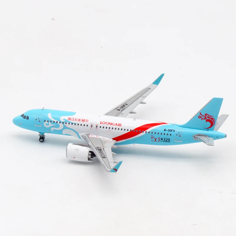 Diecast 1:400 Scale Loong Air A320 B-30FV Alloy Aircraft Model Collection Souvenir Ornaments Display Toys Gift