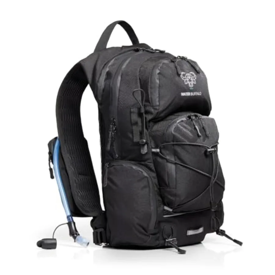 Hydration Backpack - Sherpa 22L Hiking Backpack with Water Bladder - Water Backpack for Hiking with Waterproof Zippers, Phone a