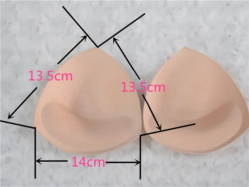 1 Pair/Lot Women Chest Cups Yoga Bra Padding Insert Breast Sponge Thick Enhancer Push Up Bikini Bra Pads for Swimsuit