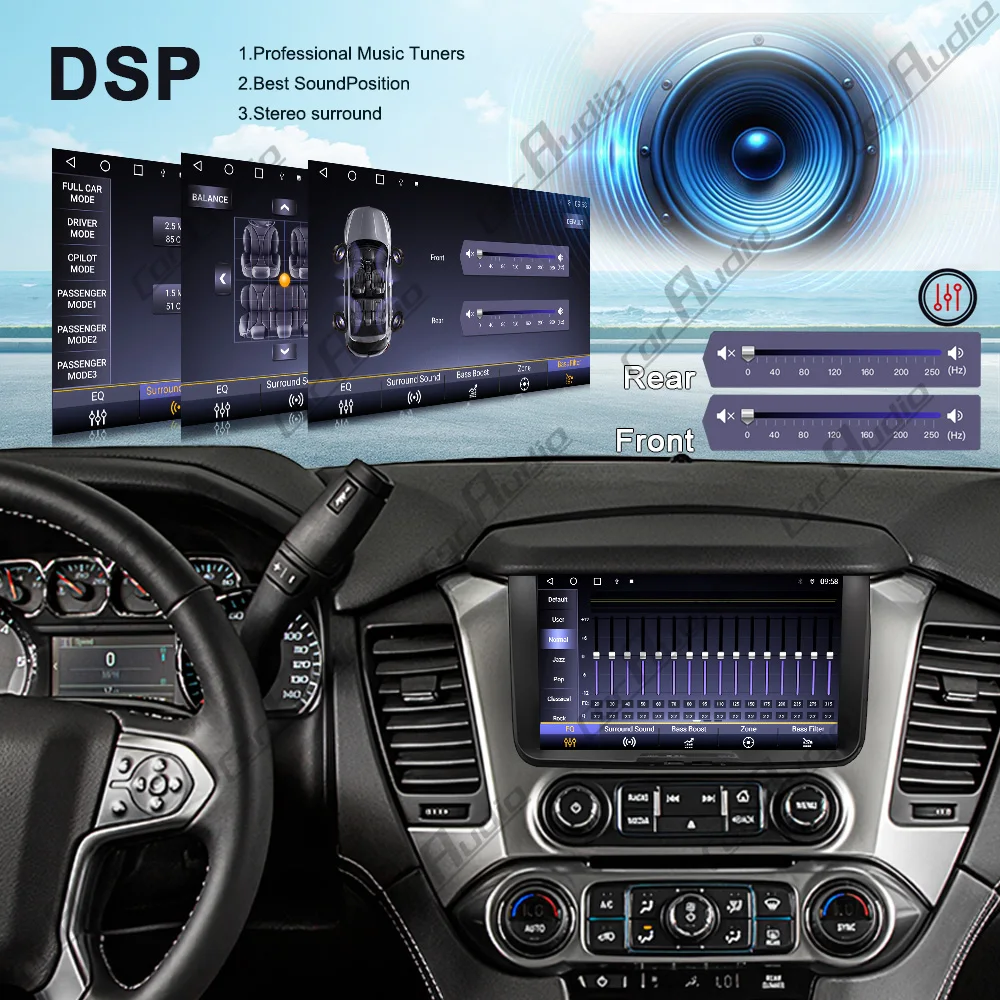 9 Polegada android carro player de vídeo para gmc yukon chevrolet tahoe suburban denali 2015 -2019 navegação gps 4g lte bluetooth carplay