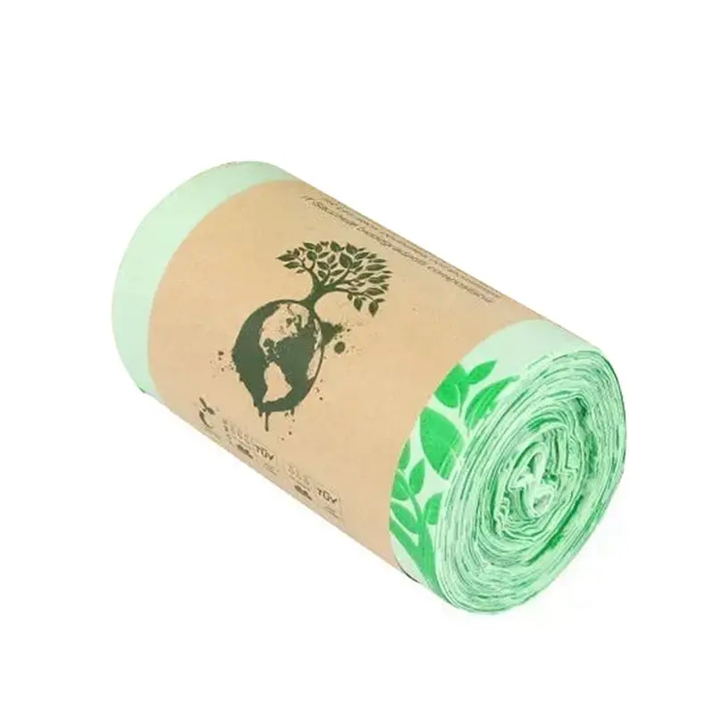 

Премиальные биоразлагаемые мешки для мусора Premium-3X 10 л, компостируемые пакеты для пищевых отходов, мешки для кухонных отходов из кукурузного крахмала, пакеты для кухонных отходов.